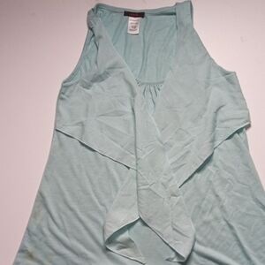 mark. Light Aqua Draped Crossover Tank - Small